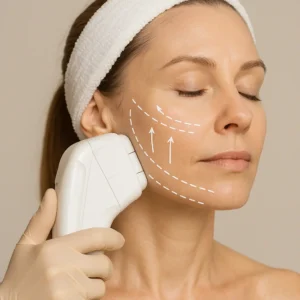 Woman having HI-FU to reduce wrinkles call LA LIPO Oldham Now!