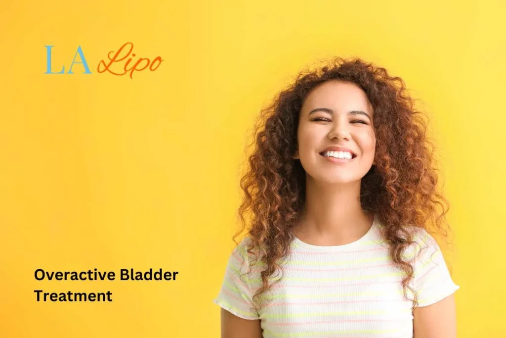 woman smiling about overactive bladder treatment Oldham solutions